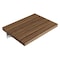 Anzzi Shower Seat, 24 in L, Natural Teak Wood, Aluminum trim AC-AZ205 - alternate 1